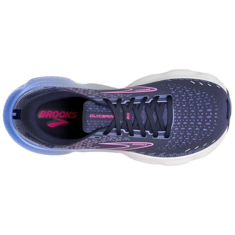 Brooks Womens Glycerin 20 Running Shoes Blue Sportpursuit