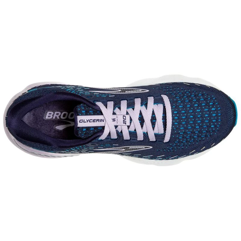 Brooks Womens Glycerin GTS 20 Running Shoes Blue Sportpursuit