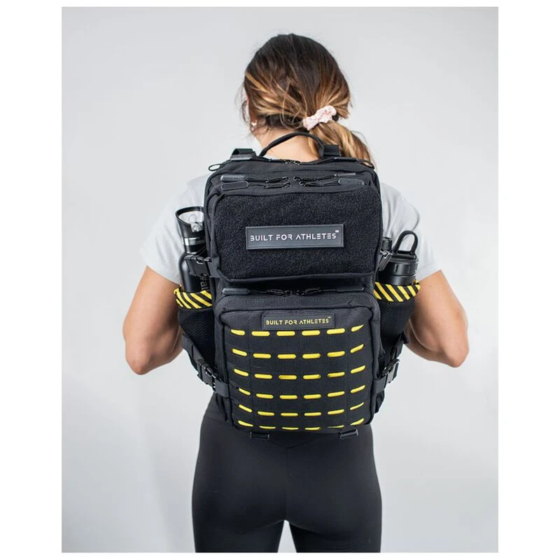 Workout Ruck Sacks Built for Athletes Large Gym Rucksack (Black/Yellow) | Sportpursuit.co