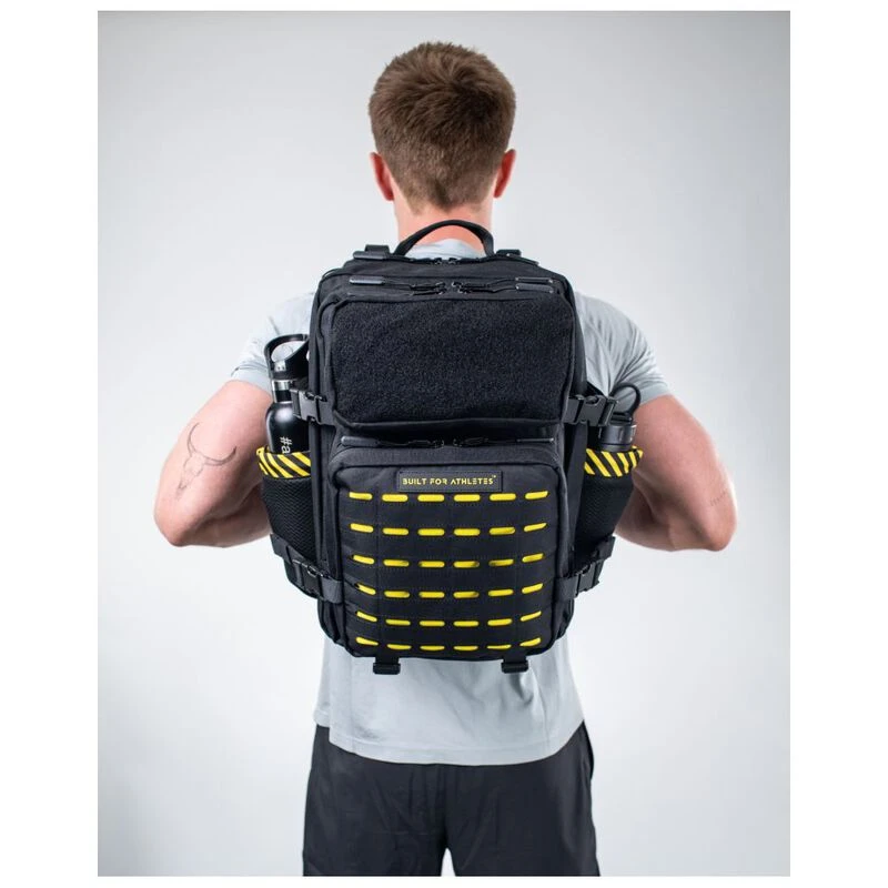 Workout Ruck Sacks Built for Athletes Large Gym Rucksack (Black/Yellow) | Sportpursuit.co