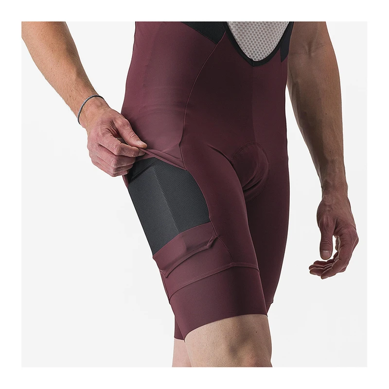 Castelli Mens Unlimited Cargo Bib Shorts Red Sportpursuit