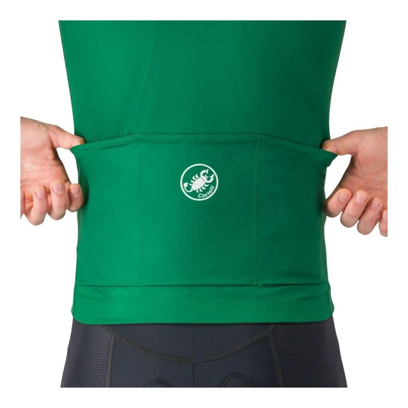 Maillot Cyclisme Homme Maillot Cyclisme Castelli Hors #Tour | Homme Tissus Recyclés | Manches Maille 3D Vêtement Cyclisme Technique
