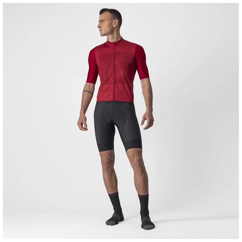 CASTELLI BAGARRE JERSEY ボルドー M Castelli Mens Bagarre Jersey (Pro Red/Bordeaux) | Sportpursuit.com