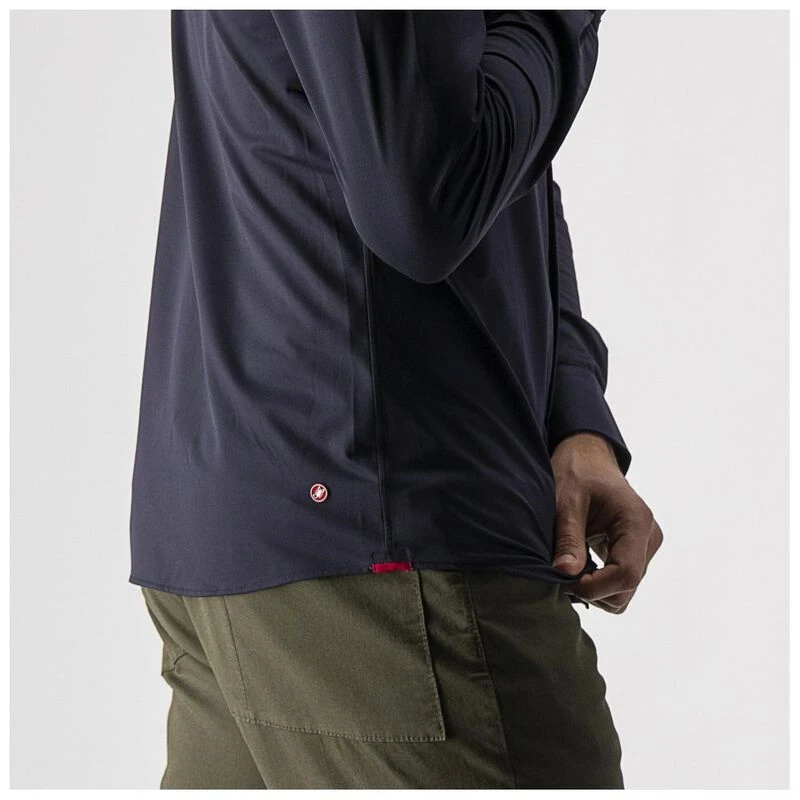 Castelli Mens VG Button Shirt Dark Infinity Blue Sportpursuit