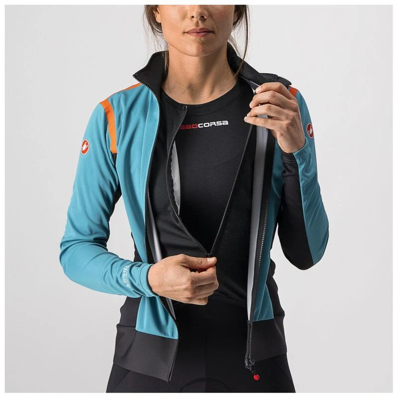 CASTELLI Alpha Ros 2 Damen Sportjacke – Mit Reflektierenden Details & Seitentasche