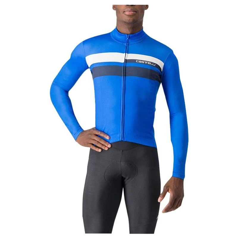 Castelli Mens Lineare Cycling Jersey (Blue) | Sportpursuit.com