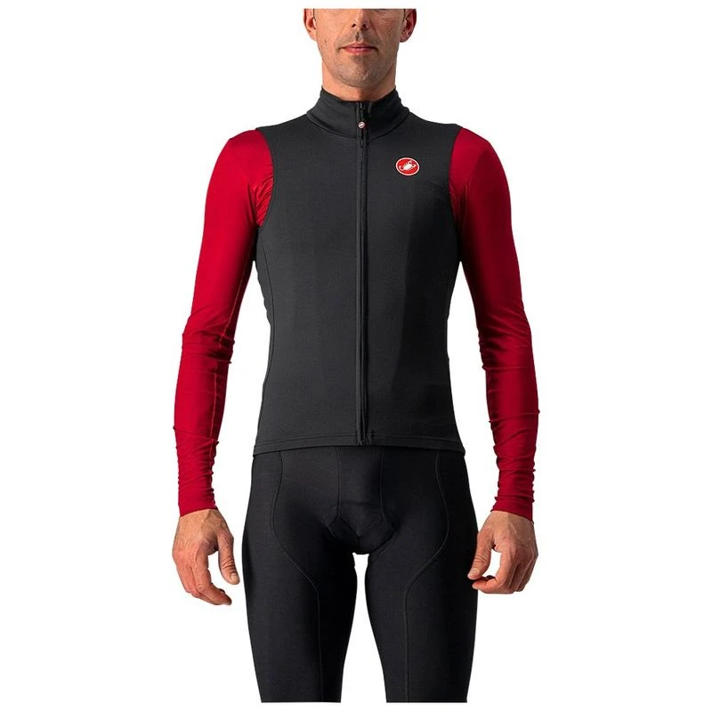 Castelli Mens Pro Thermal Mid Gilet Light Black Sportpursuit