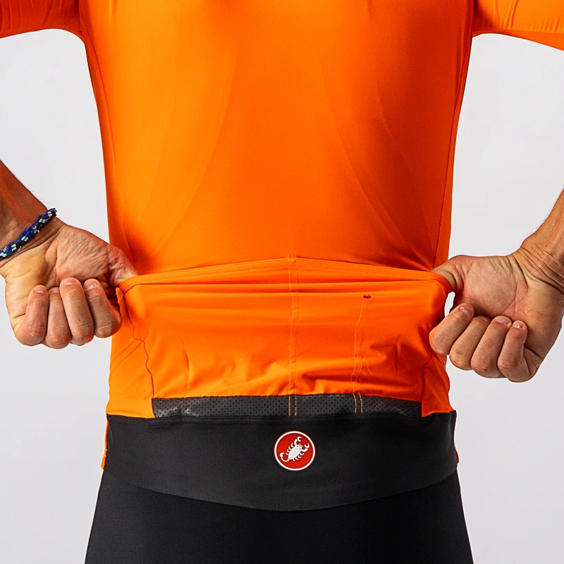 ウェア castelli perfetto ros INEOS Castelli Mens Perfetto Ros Light Jersey (Brilliant Orange) | Sportpurs