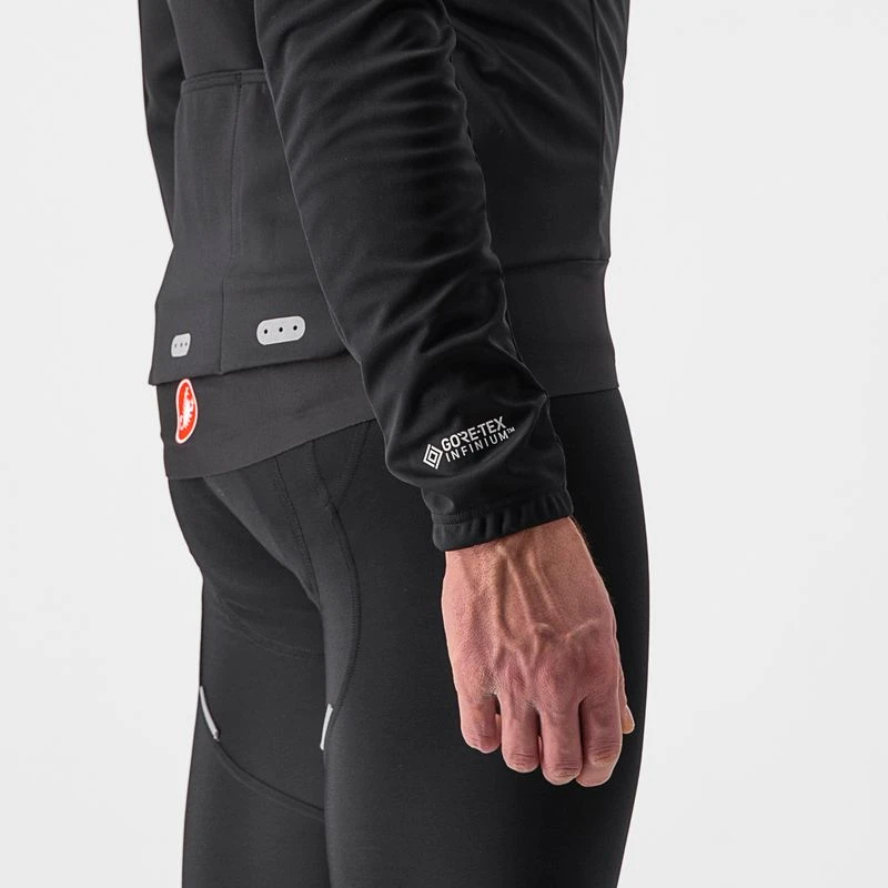 Castelli Mens Alpha Ros 2 Light Jacket (Light Black/White Castelli Mens Alpha Ros 2 Light Jacket (Light Black/White