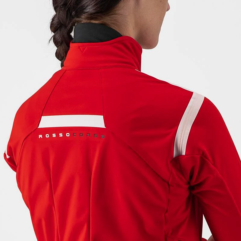 Castelli Womens Alpha Ros 2 Jacket (Red/White/Silver Gray) | Sportpurs