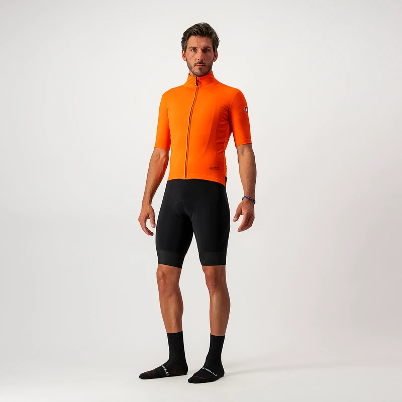 Castelli Mens Perfetto Ros Light Jersey (Brilliant Orange) | Sportpurs