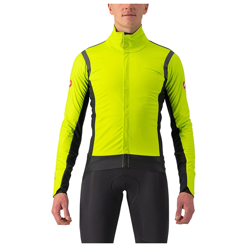 Castelli Mens Alpha Ros 2 Jacket (Electric Lime/Dark Gray