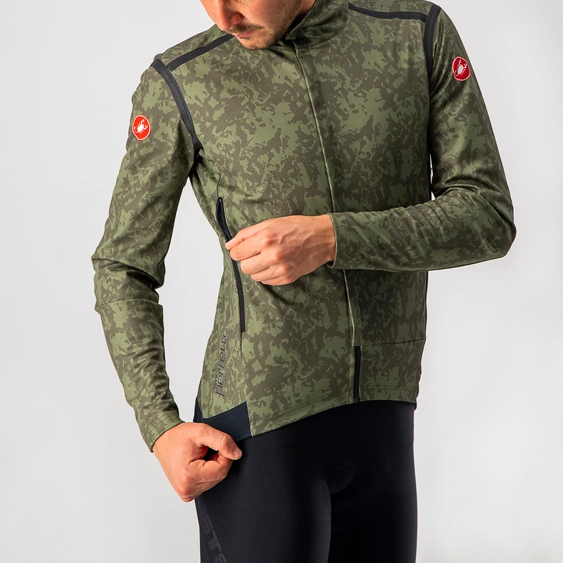 Castelli Mens Perfetto Ros Long Sleeve Jacket (Military