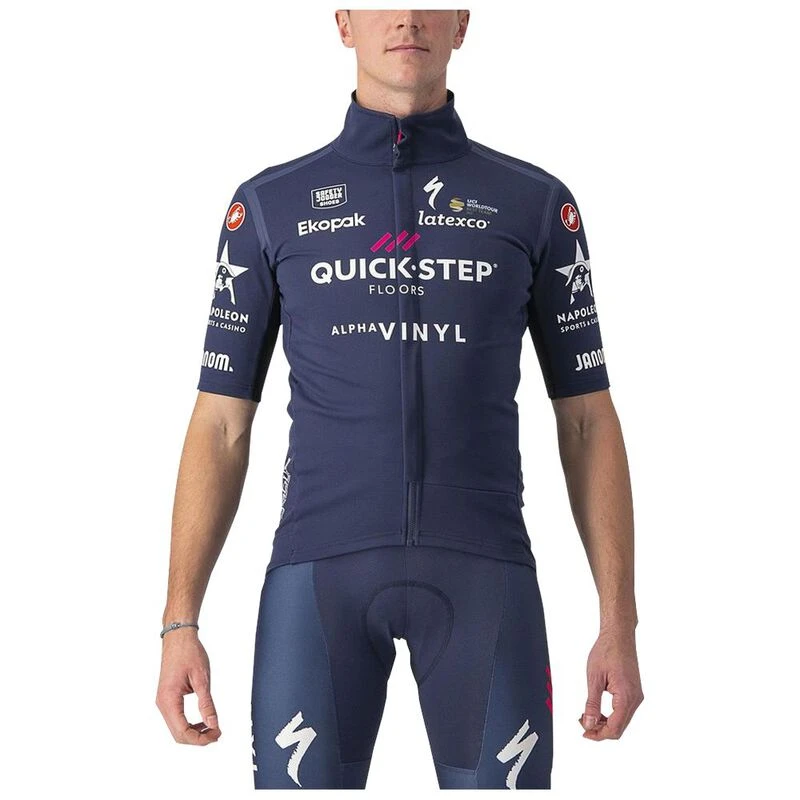 Castelli Mens Quick Step Gabba Ros Cycling Jersey (Belgian Blue) | Spo