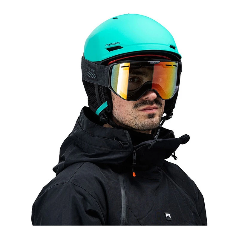 CASQUE DE SKI/SNOW NEUF CÉBÉ CONTEST VISOR ULTIMATE MATT FAD TURQUOISE ORANGE 2020
