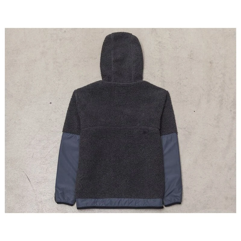 Charging Thunder Green Mountain Pile Fleece Hoody Charcoal Sportpu