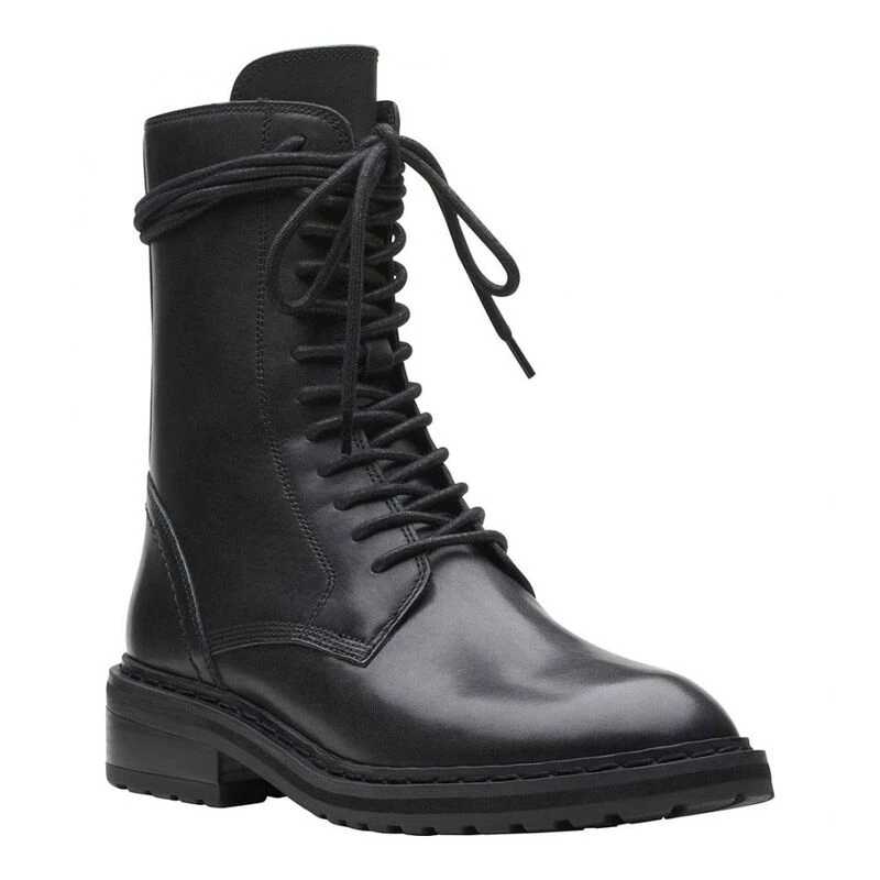 Clarks womens combat boots deals