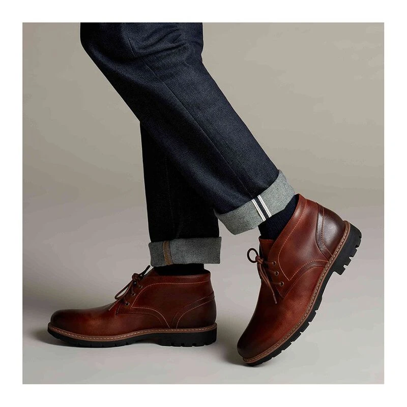 Clarks Mens Batcombe LO Casual Boots Brown Sportpursuit
