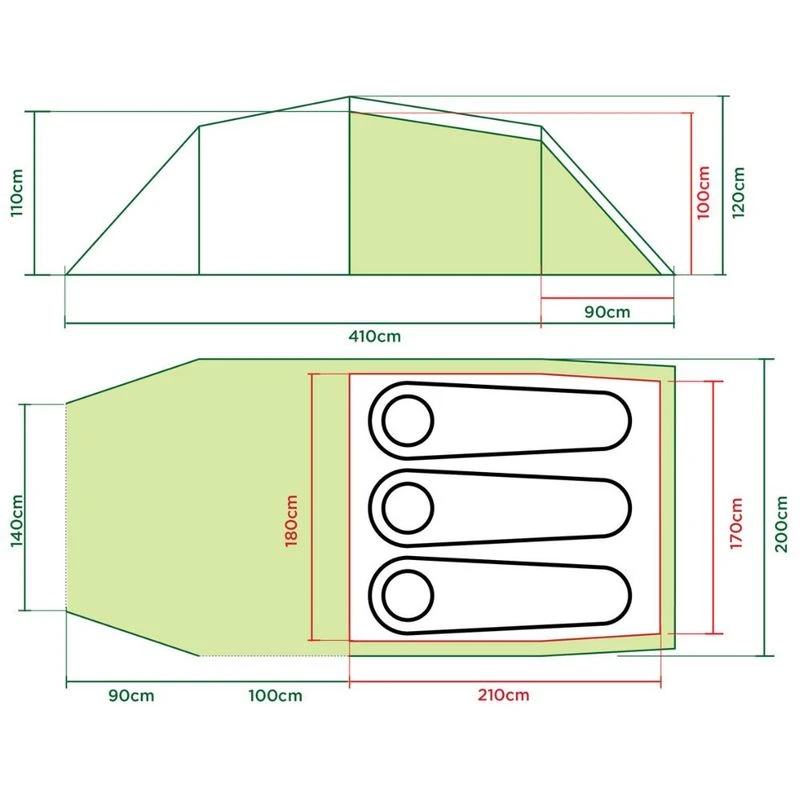 Coleman tasman 3 tent hot sale