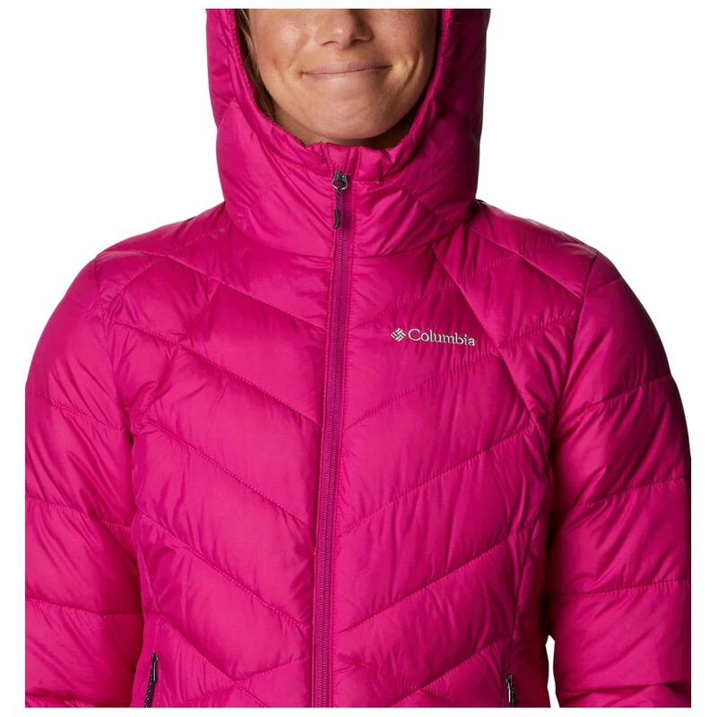Columbia Womens Heavenly Hooded Jacket Wild Fuchsia Sportpursuit.c