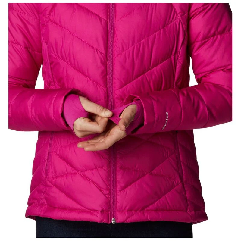 Columbia Womens Heavenly Hooded Jacket Wild Fuchsia Sportpursuit.c