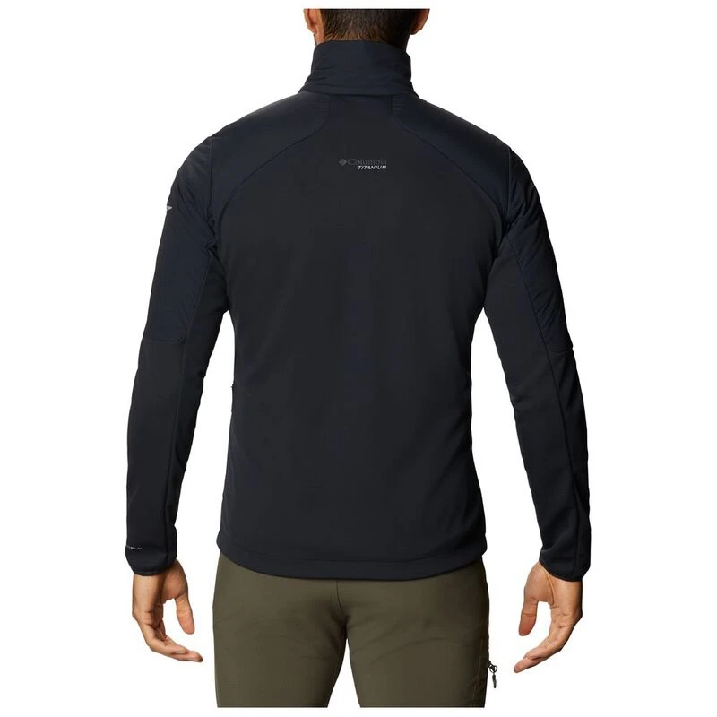 Columbia Mens Peak Pursuit Hybrid Midlayer Black Sportpursuit