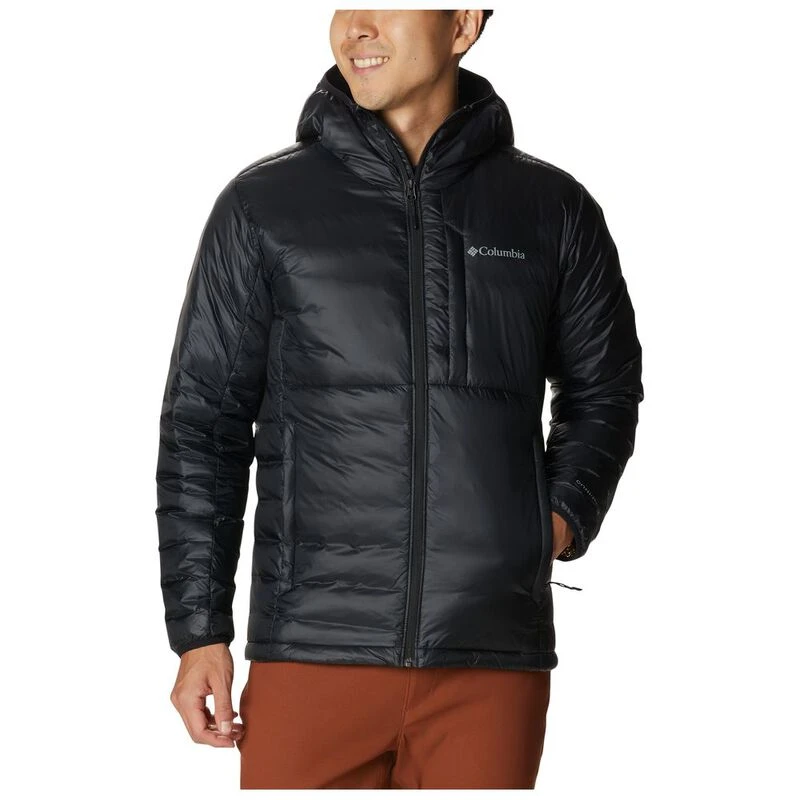Columbia Mens Infinity Summit Double Wall Down Hooded Jacket (Black)