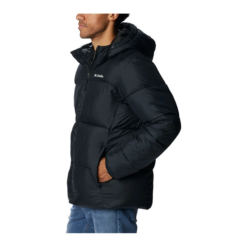 Columbia Mens Puffect Jacket Black Sportpursuit