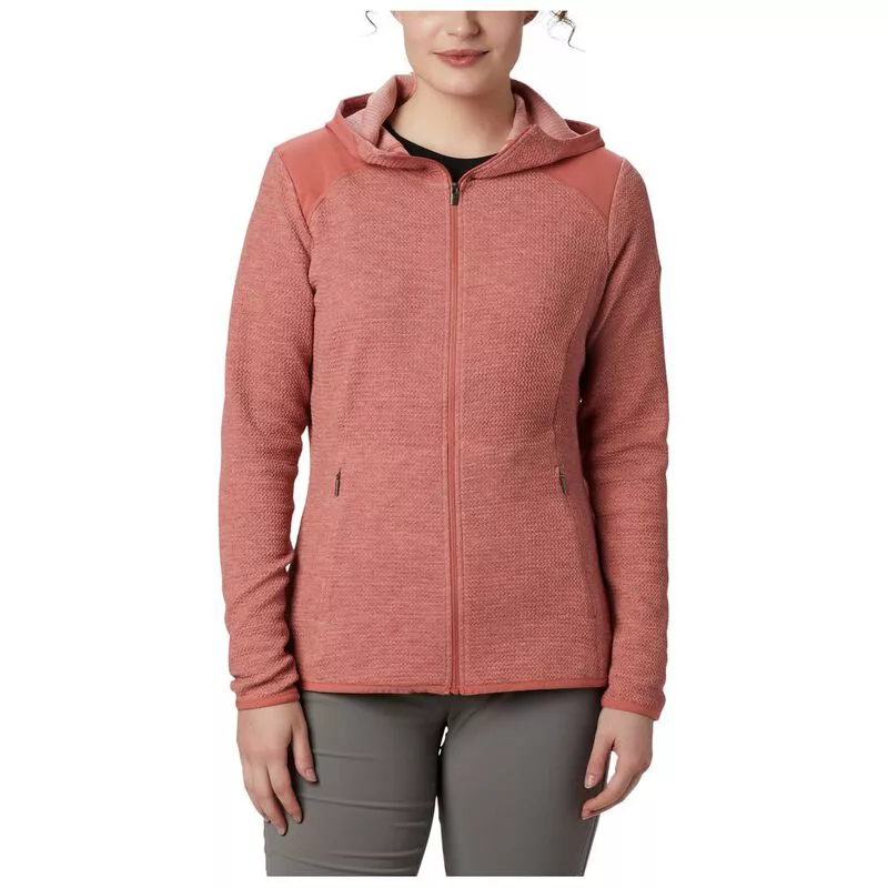 Columbia pink fleece jacket clearance