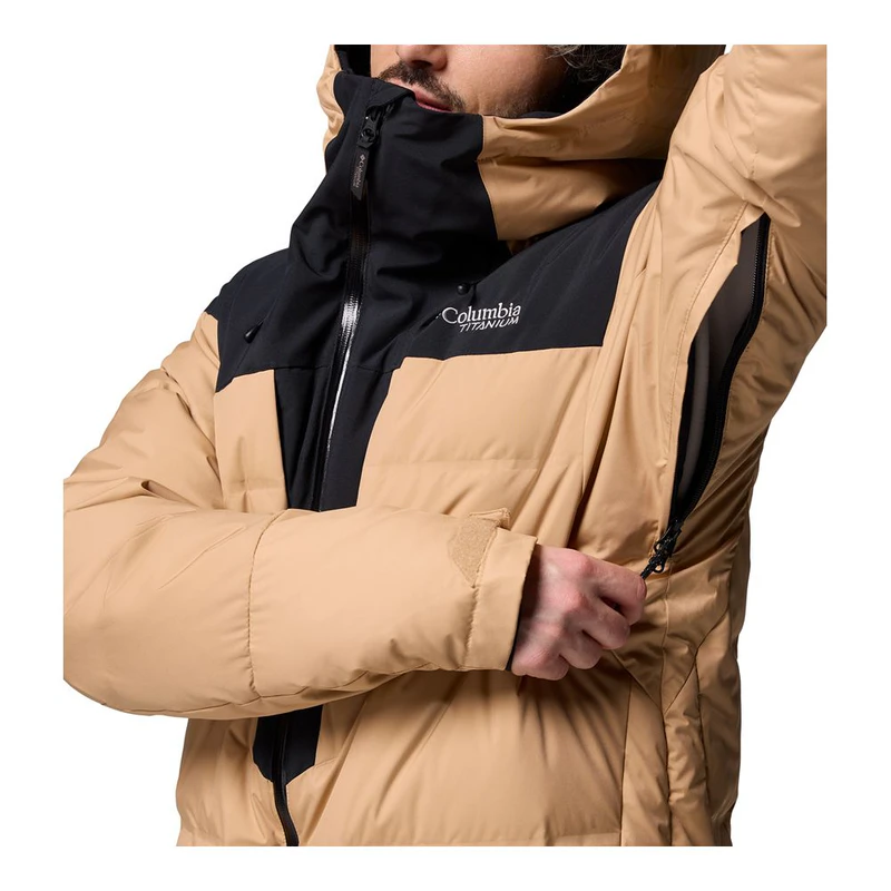 Columbia Mens Glacier Ridge™ Down Jacket (Canoe/Black) | Sportpursuit.