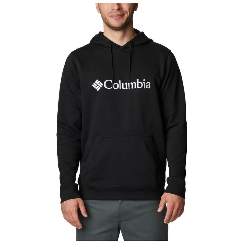 Columbia Mens CSC Basic Logo Hoody Black White CS Sportpursuit