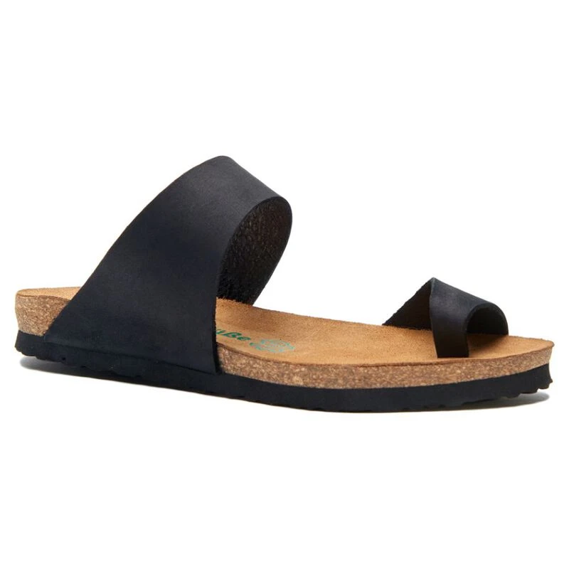Comfortfusse Womens Nicole Sandals Black Nubuck Sportpursuit