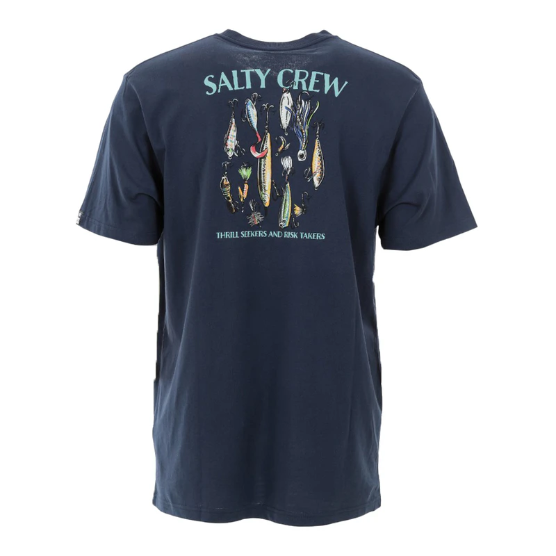 Salty Crew Camiseta De Manga Corta Lure Gear Classic Hombres (Marino
