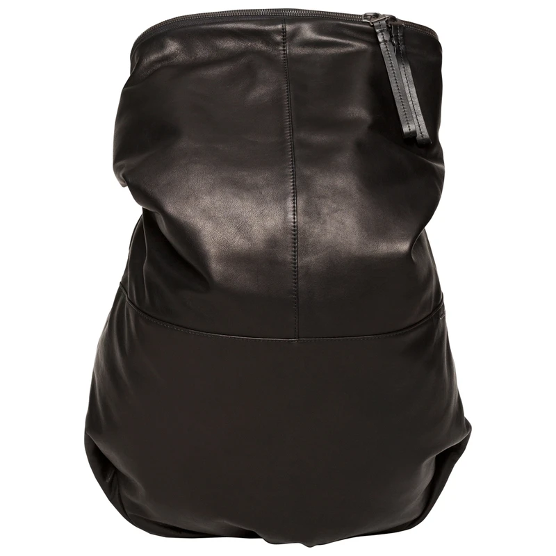 Cote & Ciel Nile Alias Leather Backpack (Agate Black) | Sportpursuit.c