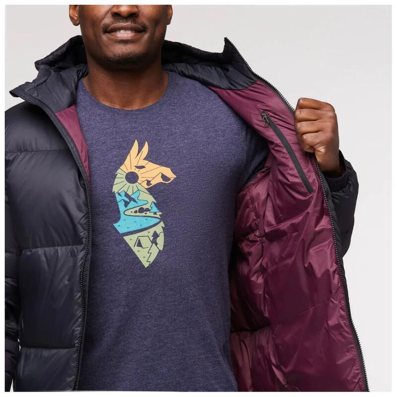 Lee cooper xlite hooded down jacket mens top