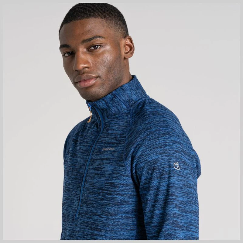 Craghoppers Mens Stromer HZ Fleece Pullover (Bolt Blue) Sportpursuit