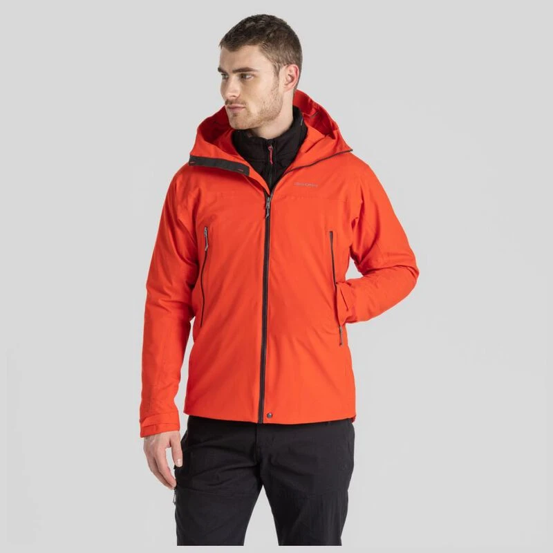 Craghoppers Mens Dynamic Pro Waterproof Jacket Macaw Red Sportpurs
