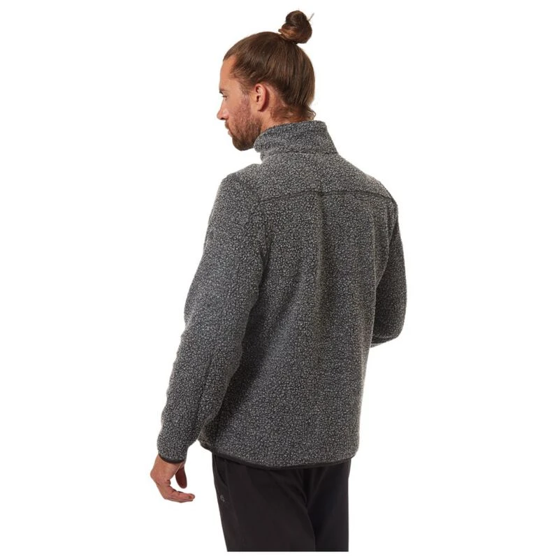 Craghoppers Mens Elroy Half Zip Fleece Black Pepper Sportpursuit.c