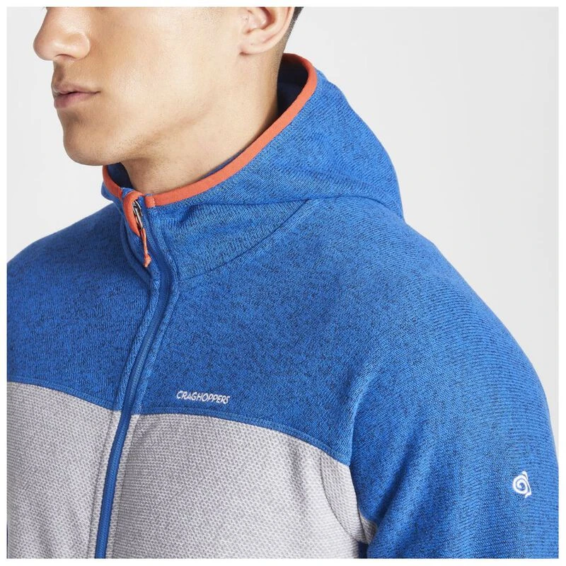 Craghoppers Mens Gregor Fleece Jacket Avalanche Blue Marl Cloud Grey