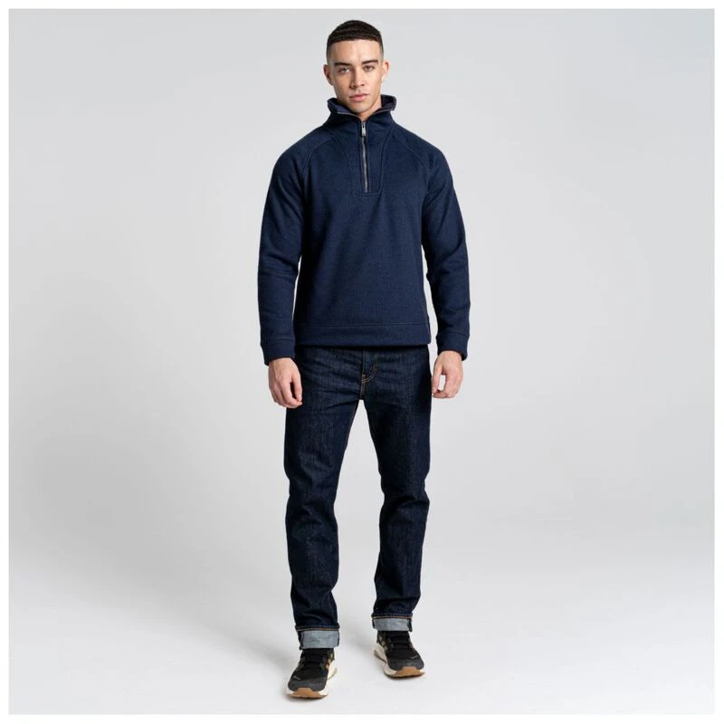 Craghoppers Mens Logan Half Zip Jacket Blue Navy Marl Sportpursuit