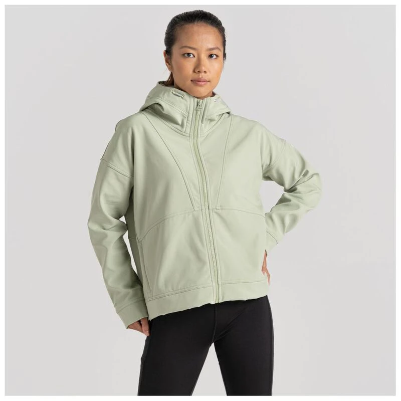 Craghoppers Womens Tyra Hooded Jacket (Bud Green) | Sportpursuit.com