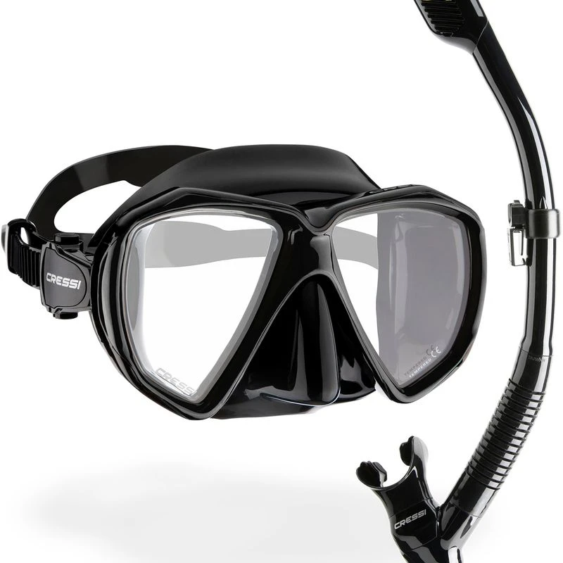 Cressi Ranger & Tao – Masque Et Tuba Pour Apnée, Plongée Et Natation, Verres Séparés, Silicone Anallergique