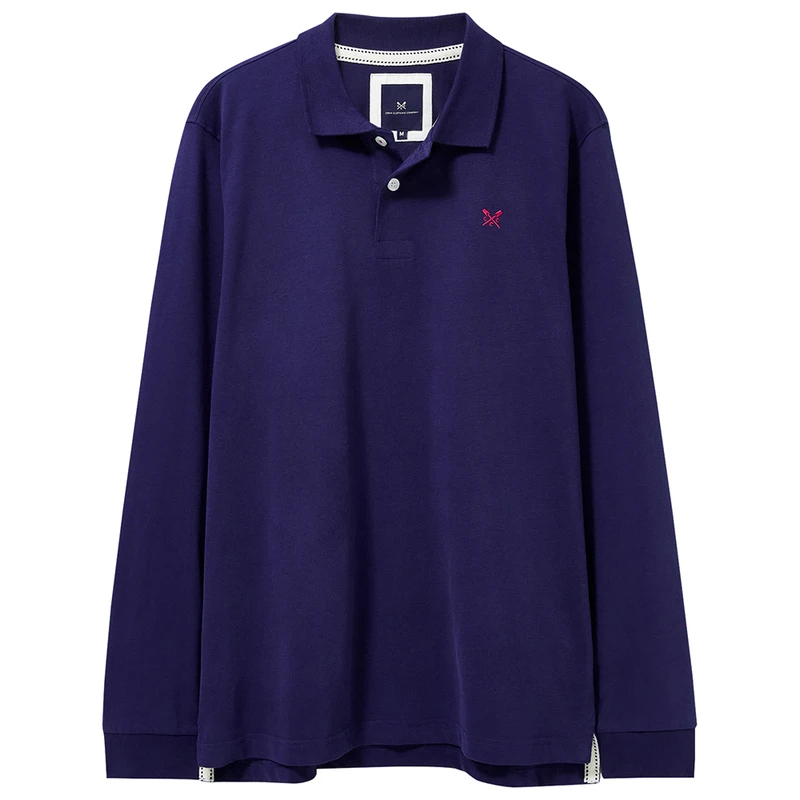 Long sleeve hotsell polo no collar