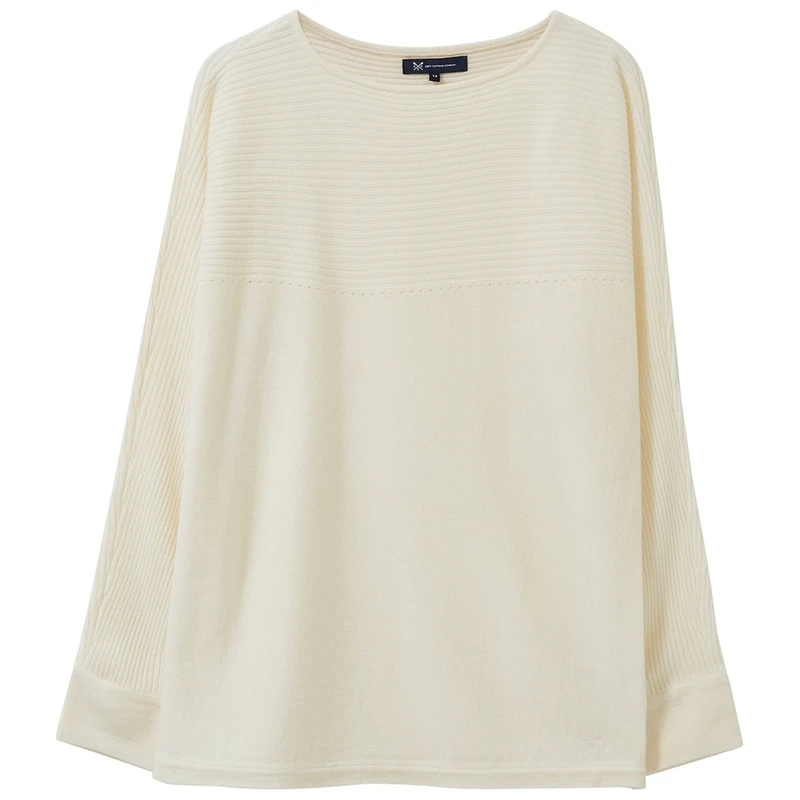 Crew Clothing Co. Womens Batwing Pullover Marshmallow Sportpursuit