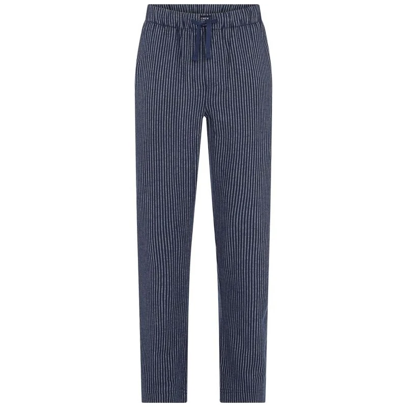 Crew Clothing Co. Mens Striped Flannel Lounge Trousers Navy Sportp