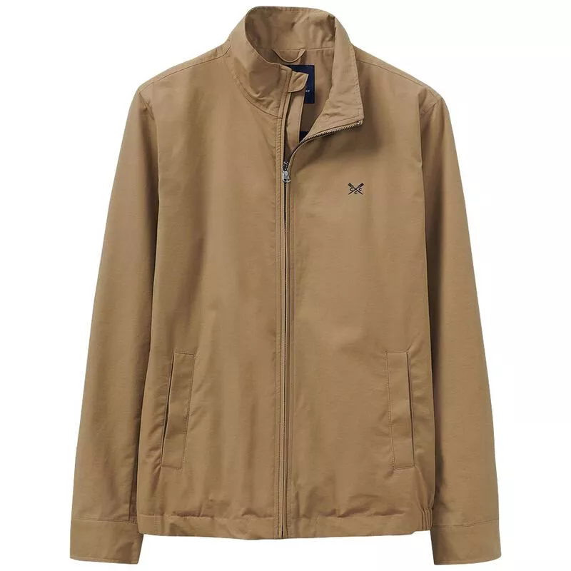 Crew Clothing Co. Mens Harrington Shell Jacket Tan Sportpursuit