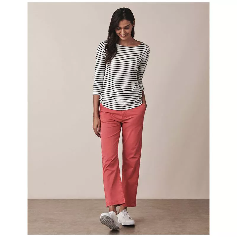 Crew Clothing Co. Womens Portloe Chinos (Red)