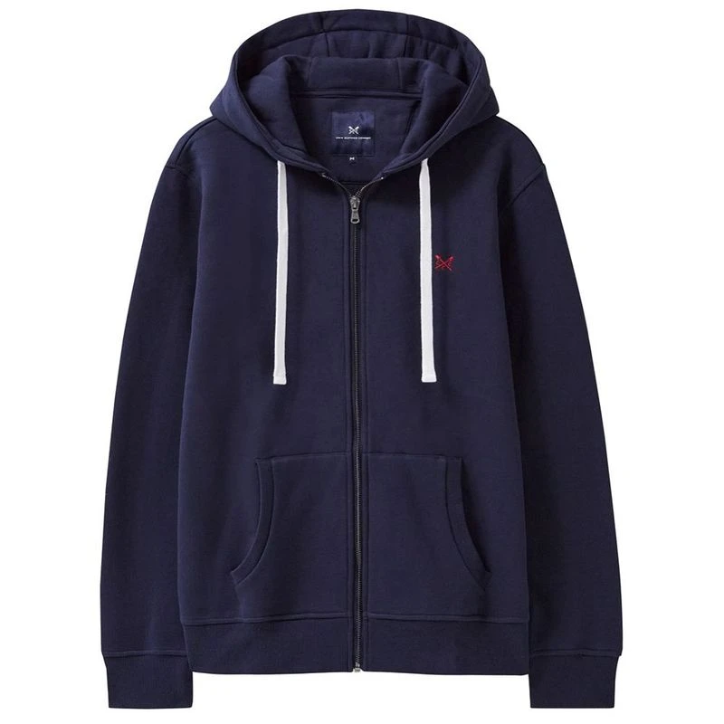 Sudadera Con Capucha En Talla Grande Kam Jeans Zip Thru Hoody Navy