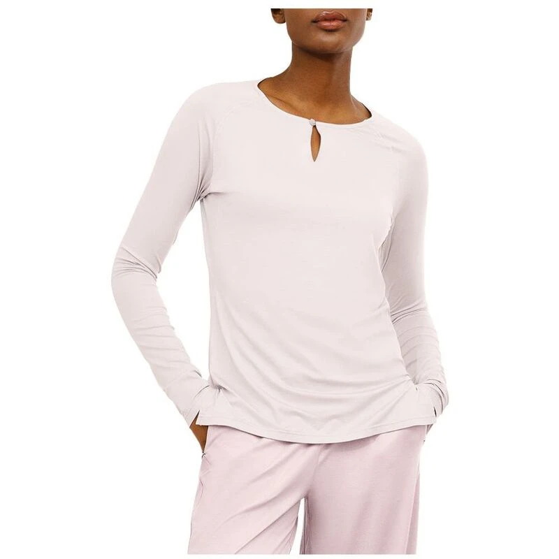 Dagsmejan Womens Stay Cool Long Sleeve TShirt (White) Sportpursuit.