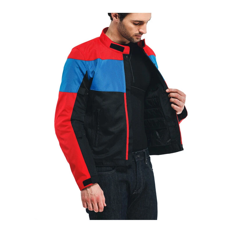 Dainese Mens Elettrica Air TEX Jacket (Black/Lava/Red/Light) | Sportpu